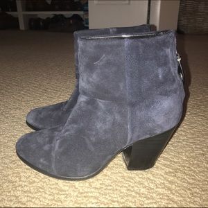 RAG & BONE Navy Suede boots Size:35